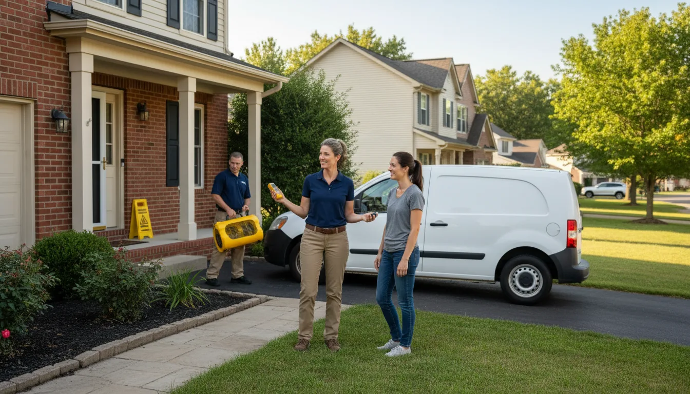 Residential water damage restoration in Golden Meadow, LA